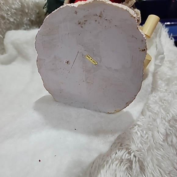 VTG Kurt S. Adler Santa's World Fabric Mache 12" Centerpiece Figurine in OG Box - Picture 15 of 16